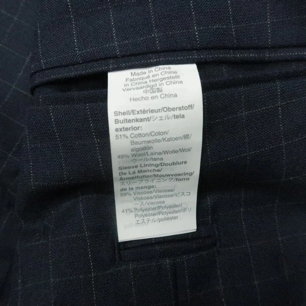 J Crew Blazer Mens Large 40R Blue Ludlow Slim Fit‎ Abraham Moon Wool